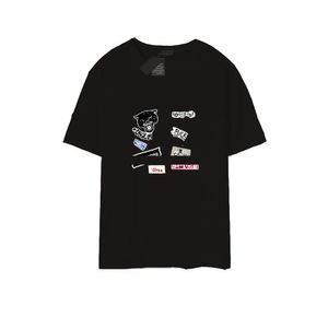 Mens designer banda camisetas moda moda preta branca manga curta Padrão de camiseta Tamanho XS-4xl#LJS33
