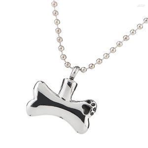 Pendant Necklaces Dog Bone Urn Necklace Keepsake Ashes Holder For Pet Ash