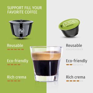 Genio S Piccolo XS Maker Reusable Coffee Powder Pod Capsule Holder for Gusto Hineのツール補充可能なコーヒーアダプター