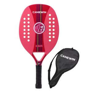 Tennis Rackets CAMEWIN Beach Tennis Racket Mens Professional Soft EVA Face Beachtennis Racquet Adult Tennis Racquet Equipment High quality 230626