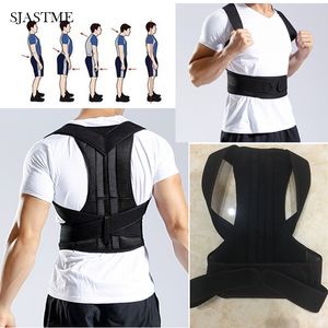 Waist Tummy Shaper SJASTME Fully Adjustable Posture Back Support Corrector Lumbar Brace Shoulder Band Belt Body Shaper Black Vest Shapewear 230626