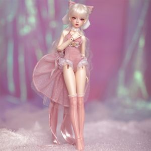 Dolls Heardind bjd Ball Jointed Doll 14 MSD minifee Pink Forest Fairy Rabbit Resin gift of Girls Fantasy Angel 230625