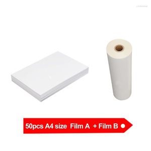 Kits de recarga de tinta 50 peças A4 UV DTF filme A B para todas as impressoras por transferência direta impressão adesivo vidro acrílico máquina de impressão