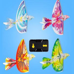 Electric/RC Animals 360 Degree 2.4 GHz Flying RC Bird Toy Flying Birds Mini RC Drone Toys Remote Control Mini E-Bird Rechargeable Toys Gifts 230625