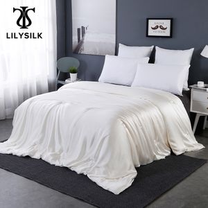 Zestawy pościeli kołdry lilysilk przez cały sezon jedwab pokryty 100 czystej i naturalnej długiej nici klejek królowy 230626