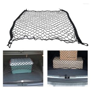 Bilarrangör 70 cm Trunk Net Boot String Mesh Elastic Nylon Bakre bakre last Lagringsbagage Holder Accessoriescar