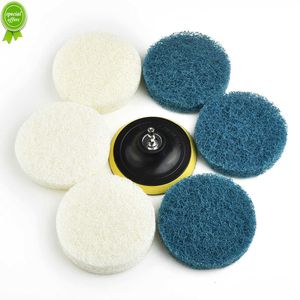 7pcs Bathroom Cleaning Drill Accessory Kit Drill Power Brush Tile Scrubber Scouring Pads Bathroom Floor Tub Polishing Pad