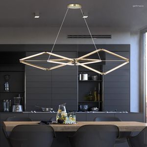 Chandeliers Modern Led Living Room Chandelier Dining Table Ceiling Kitchen Minimalist Light Luxury Interior Lighting