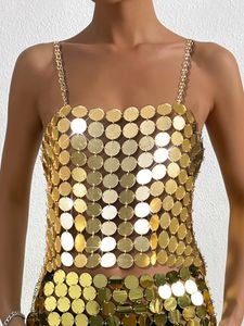 Andra modetillbehör Fashion Body Chain Jewelry Girls Red Rose Chain Mail Blomma Harness Top Women Daisy Chainmail Top 230626