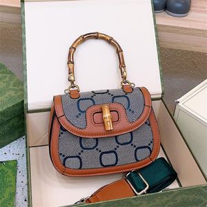 Designer Bamboo Joint Handbag G Woman Fashion Purses Brown Leather Shoulder Bags Red Green Shoulder Straps Cross Body Bags Top Handle