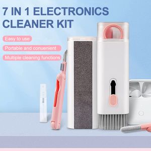 Other Housekeeping Organization Computer Keyboard Cleaner Brush 7 in 1 Electronic Kit For iPad Bluetooth Earphone Phone Cleaning Tools Keycap Puller 230626