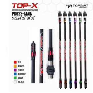 Bow Arrow Topoint PR633 Main-Bar 24/27/30/33 Inches Compound Bow 3K Pure Carbon Fiber Stabilizer For Archery Shooting BalanceHKD230626