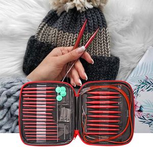 Other Arts and Crafts Knitting Crochet Accessories Needles Set Interchangeable Circular Hooks Yarn Craft Tools Kit Sewing 230625