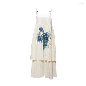 Casual Dresses Discvry 2023 Dress Skalle With Roses Flower Print Sexig Beach Women Overdimase Summer Woman Clothing