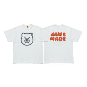 Catoon Pig Head Printed Human Made Men's Tシャツ漫画100％コットン半袖Tシャツ男性女性S-2xl JapanTideBrand Tee