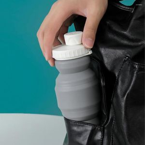 Garrafas de água 350ml xícara de café grau alimentício mini portátil sem odor para beber silicone design copo ao ar livre