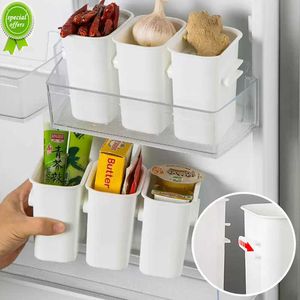 New 2 1Pcs Food  Refrigerator Organizer Box Fruit Vegetable Spice Fridge Door Storage Bins Food Container Kitchen Plastic Case