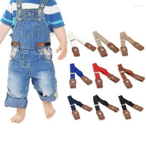 Belts Kids No Buckle Elastic Belt Toddlers Adjustable Stretchy Waist Straps For Boys And Girls Jeans Pants Waistband Daily Wear