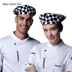 Canteen Chef Beret Hotel Catering Industry Cooking Hat Restaurant Women Cook Cook Beasable Bakery Bakery Calping Cap