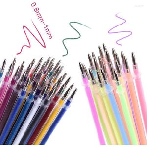 48/100 st blandad färg prisvärd gel penna blixt fluorescerande högt pulverersättning leveranser påfyllning enkelt