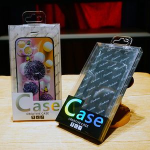 Luxury Fashion Mobile Fase Packaging Box PVC Blister Package Box för iPhone 14 Pro Max 13 x 8 7 Plus Case Cover Retail Display