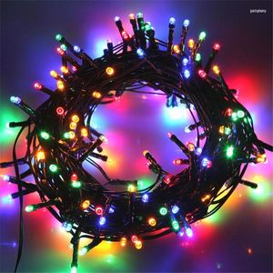 Strings Christmas String Light Plug In 8 modalità Outdoor Patio Garden Fairy Garland Wedding Party Tree Decor Luci a LED