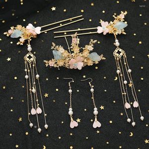 Party Supplies Hanfu Headdress Hairpin Tuinga Women's Tassels Antique Costume Hair Accessories Comb Ornament