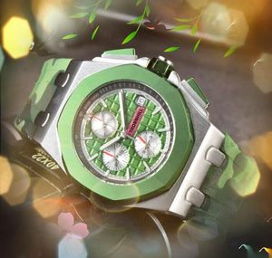 サブダイヤルワークまたはダイブランドメンズは1つの2つの3つの目のデザイナーカラフルなラバーバンド時計自動クォーツムーブメントポピュラーな腕時計少年誕生日プレゼント