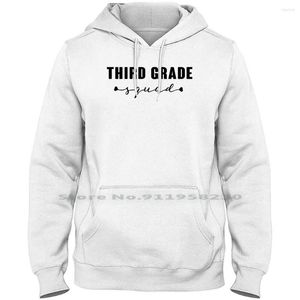 Felpe con cappuccio da uomo Third Grade Squad Uomo Donna Felpa con cappuccio Pullover Maglione 6XL Cotone di grandi dimensioni 3rd Quad Ade Ra Hi