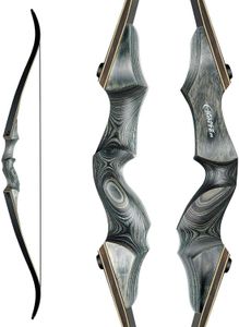 Black Hunter Traditional Beauty Hunting Reflection Bow and Arrow Outdoor Shooting Recurve Bow Wooden Split Archery Bow