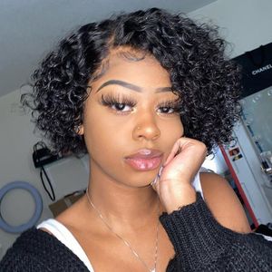 gluelless bob wigs cut cut for woman curly side side part lace wig clearance humain