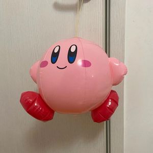 Party Balloons 1pcs cartoon star kirby anime figure kawaii stretch balloon 3D kirby silicone beach ball party toys kids birthday gift toys 230625