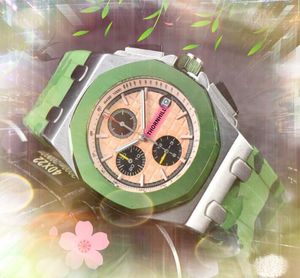 2024 fashion mens time clock orologi auto data men dress batteria al quarzo regali super maschili elastico colorato tutto il crimine Orologi da polso classici regali montre de luxe