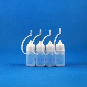 100 Pcs 3 ML LDPE Needle Tip Needle Cap plastic dropper bottle for liquid e juice Luasw