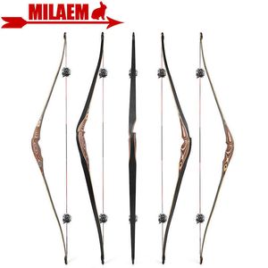 Bow Arrow 58Inch Archery Traditional Bow Longbow 20-50lbs Wooden Hunting Horsebow Target Shooting AccessoriesHKD230626