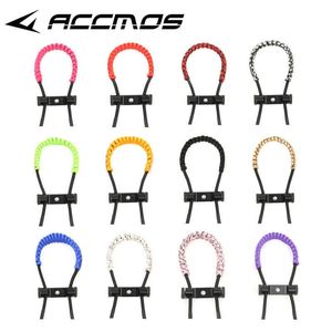 Bow Arrow 12 Colour Top Quality Archery Bow Compound Bow Adjustable Braided Parachute Cord Bow Wrist Sling Bow Sling StrapHKD230626