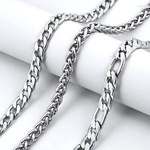 Choker Men 'Halsband Figaro Chain for Men unisex rostfritt stål punk halskedjor Tillbehör minimalistiska smycken grossist