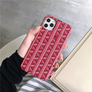 Apple iPhoneのデザイナーレザー携帯電話ケース14 13 12 11 Pro Max 7 8 Plus Samsung S23 S22 S10 5G Note 20 Ultra Luxury Mobile Back Covers Shells Fundas Coque Burgundy