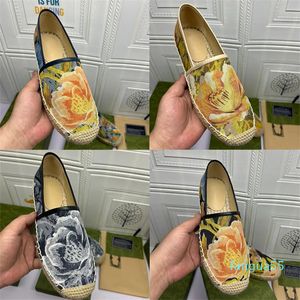 2023-tasarımcı lüks espadrilles kadın rahat ayakkabılar Yaz Bahar platformu ile mektup Bağcıklı mokasen Kız Tuval Açık Rahat Ayakkabılar 35-41