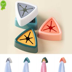 Self Adhesive Towel Plug Push In Towel Holder Self Adhesive Cloth Clip Wall Mounted Bathroom Towel Hook Rag Dishcloth Organizer