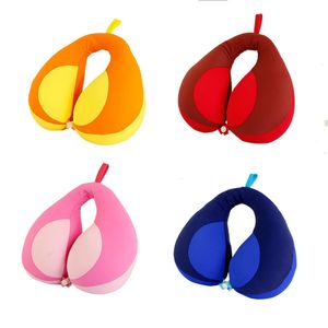 Pillow Children Neck Contrast Color Splicing Travel Sleeping Ushaped Pillows Comfortable Babys Car Safety Seat 230626