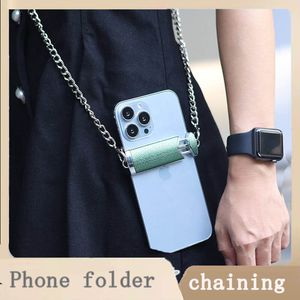 Mobile phone clip, crossbody mobile phone chain, metal back clip, mobile phone case, hanging chain, neck hanging decoration, crossbody rope