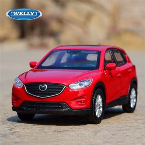 Diecast Model car Welly 1 36 CX-5 Alloy Car Model Diecasts Metal Toy Vehicles Pull Back Car Model High Simulation Collection Childrens Gifts 230625