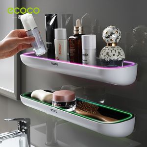 Badezimmerregale Ecoco Wall Mounted Storage Handtuch Rack Duschregal Toiletten Organizer Möbelzubehör 230625