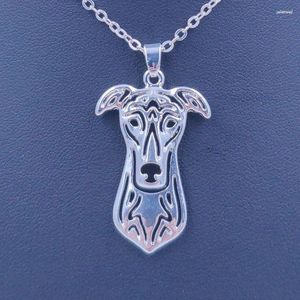 Pendant Necklaces Cute Greyhound Necklace Dog Animal Gold Silver Plated Jewelry For Women Male Female Girls Ladies Kids Boys N135