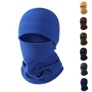 Bandanas Winter Warm Scarf Hat Full Face Mask Polar Coral Fleece Balaclava Men Neck Warmer Beanies Thermal Head Cover