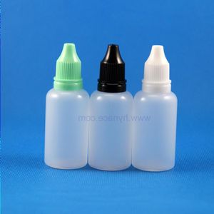 30 ml LDPE-Kunststoff-Tropfflaschen mit manipulationssicheren Kappen, Tipps, Dieb-sicher, Dampf-Squeeze, dicker Nippel, 100 Stück Qjhgx