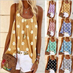 Woman summer vest vests Women Casual vest print vest Sexy Sleeveless NEW Luxury Summer women's printed halter top plus size loose vest 2023 Short Sleeve Designer vests