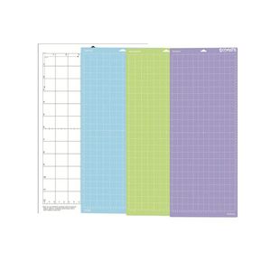 Leveranser 4Color Replacement Cutting Mat Endhesive Rubber Pad med mätnät 12*24 tum lämplig för Silhouette Cricut/Cameo -plotter