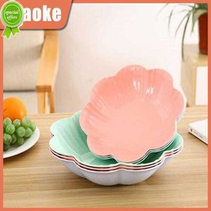 Nytt flerfärgval Vacker form Plastfack Elegant och färsk melonfröplatta PP Material Candy Tray Table Seary